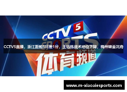 CCTV5直播，浙江距前5只差1分，王钰栋战术地位下降，梅州破釜沉舟